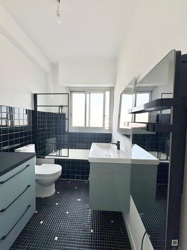 Salle de bains réalisée, vue générale